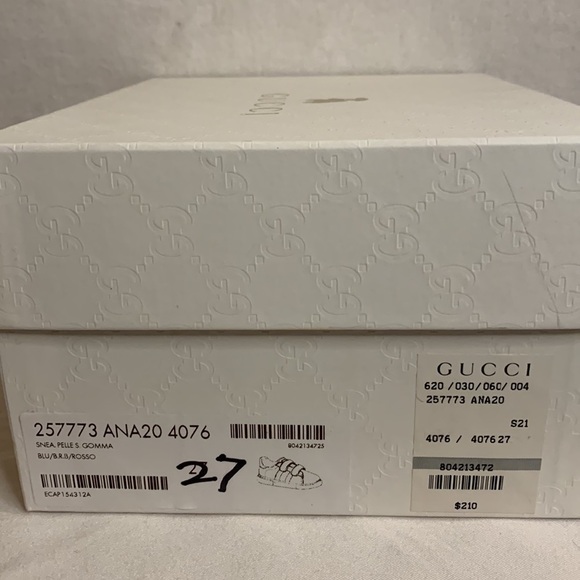 Gucci Kids Sneakers - Black and Red - Picture 15 of 16